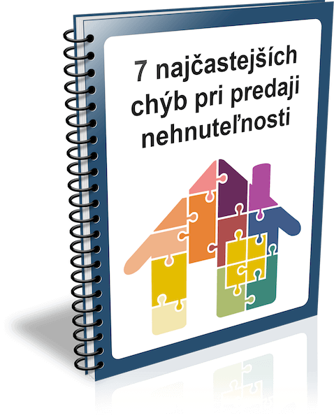 Stiahnite si zdarma knihu " 7 najčastejších chýb pri predaji nehnuteľnosti " a vyhnete sa prešľapom pri predaji.
